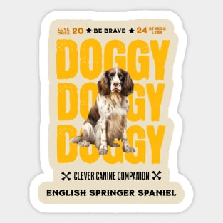 Doggy English Springer Spaniel Sticker